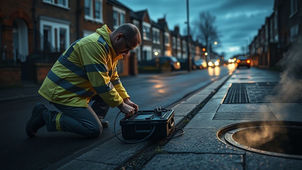 No-dig underground leak detection equipment in Streatham